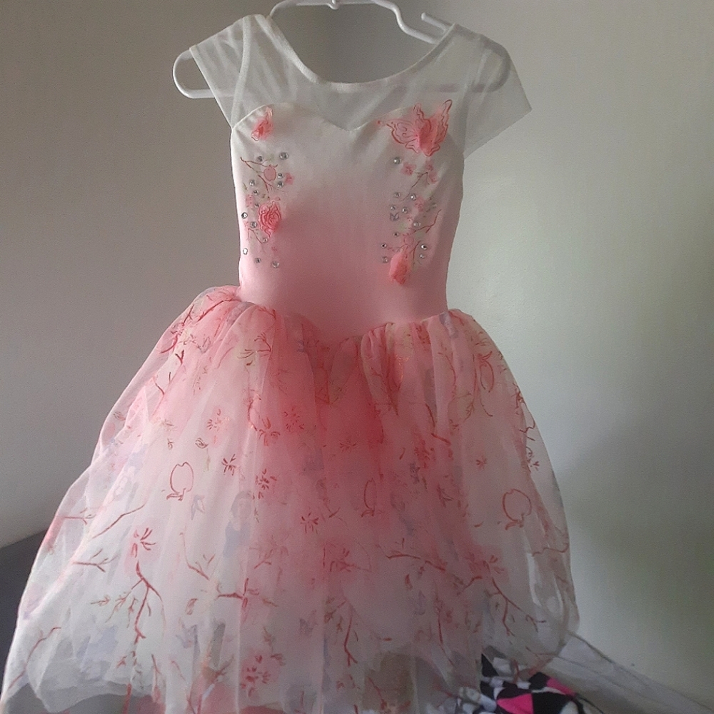 *SOLD* Disney princess store Snow White Pink poof leotard dress size 4 (4t)